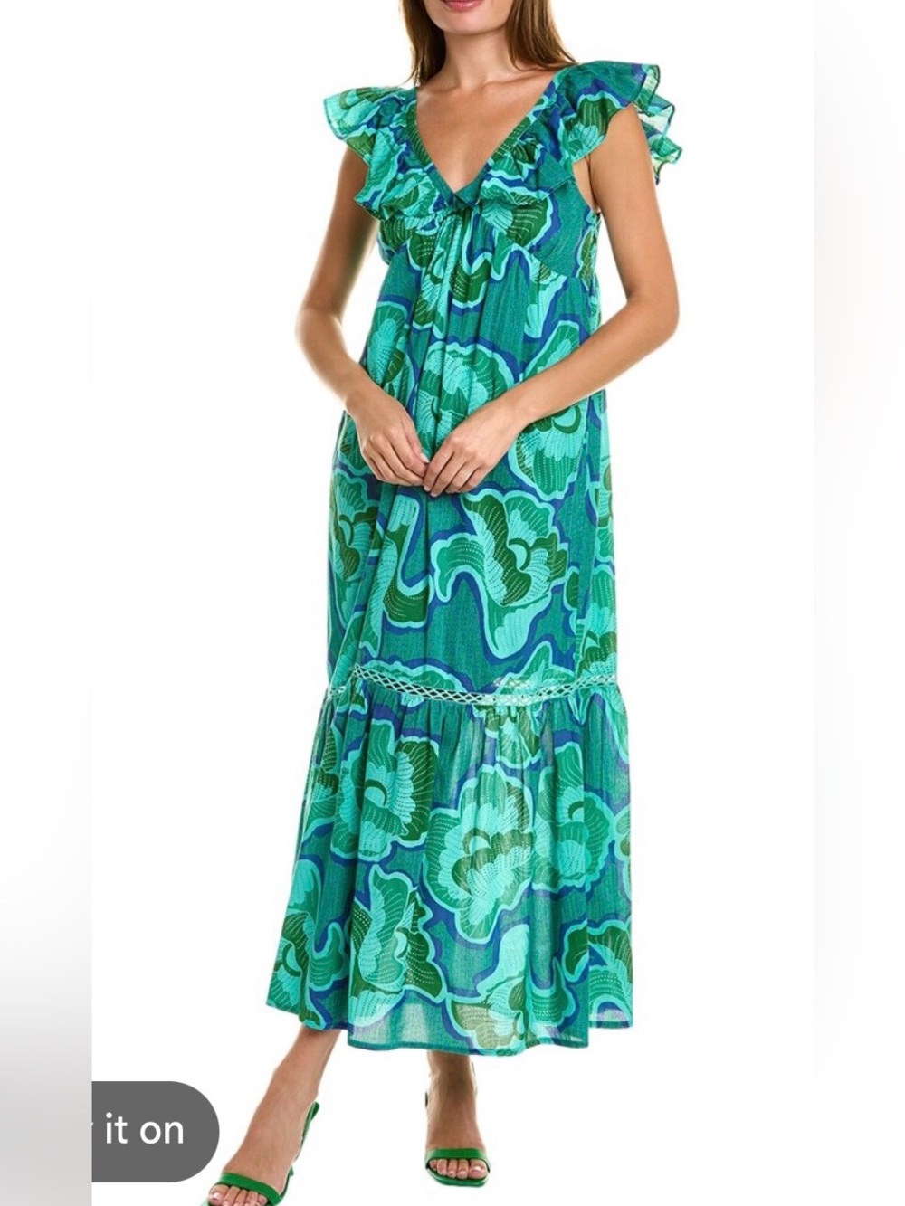 Anthropologie Ro's Jasmin Dress in Damasia Print Size M